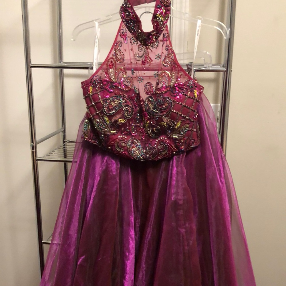 Maroon formal dress